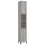 3 Piece Bathroom Furniture Set Grey Sonoma Engineered Wood 3185595