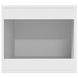 Cat Litter Box Enclosure White 47x59x42 cm Engineered Wood 857760