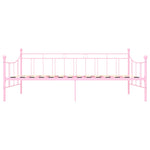 ZNTS 284671 DayBed Frame without Mattress Pink Metal 90x200 cm