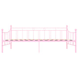 ZNTS 284671 DayBed Frame without Mattress Pink Metal 90x200 cm