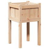 Garden Planter Nature 40 x 40 x 70 cm Solid Pine Wood 8000828
