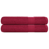Towels "FROGN" 2 pcs Bordeaux 100x200 cm 360 gsm 136746