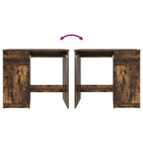 Desk Smoked Oak 86x49x76 cm Engineered Wood 861827