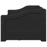 Day Bed with 3 Drawers without Mattress IRUN Black 90x200 cm 3314684