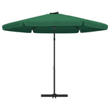 Garden Parasol with Steel Pole 300 cm Green 47312