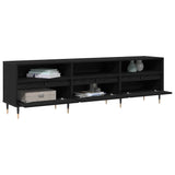 TV Cabinet Black Oak 150 x 30 x 45 cm Engineered Wood 869075