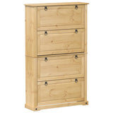 Shoe Cabinet Corona 99x32x163.5 cm Solid Wood Pine 4002787