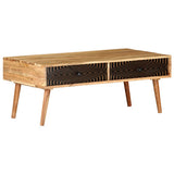 Coffee Table 100x50x39 cm Solid Acacia Wood 322666