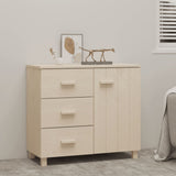 Sideboard HAMAR Honey Brown 90x40x80 cm Solid Pinewood 340428