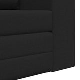 Sofa Bed Black 148 x 71 x 83 cm Fabric 4106675