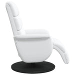 Recliner Chair White 71 x 98 x 106 cm Faux leather 42018589