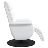 Recliner Chair White 71 x 98 x 106 cm Faux leather 42018589