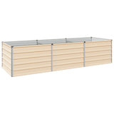 Raised Garden Bed Ivory 240 x 80 x 55 cm cold-rolled steel 8006414