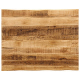 Table Top Live Edge 110x80x3,8 cm Solid Wood Rough Mango 370701