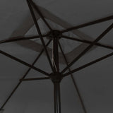 Garden Parasol Anthracite Polyester 300x200 cm Tiltable 44501