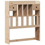 ZNTS Bookcase Bed without Mattress 90x200cm Solid Wood Pine 3322686