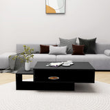 Coffee Table Black 105x55x32 cm Engineered Wood 808523