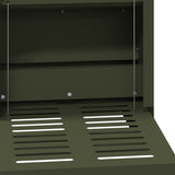 Chicken Treadle Feeder Olive Green 25 x 42 x 40 cm 874688