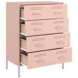 Sideboard Pink 68x39x89 cm Steel 842983