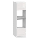 7 Piece Kitchen Cabinet Set Kalmar High Gloss White Engineered Wood 3314733