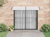 Door Canopy Black and Transparent 200x75 cm PC 144815