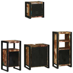 Bathroom Furniture Set 4 pcs Multicolour Solid Reclaimed Wood 3305649