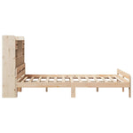 ZNTS Bookcase Bed without Mattress 140x200 cm Solid Wood Pine 3308882