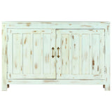 Sideboard Light Blue 110x35x70 cm Solid Mango Wood 247763