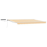 Electric Retractable Awning Yellow and White 4 x 3 m 3421809