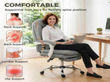 Ergonomic Executive Office Chair, Reclining Desk Chair with Lumbar Support, Footrest, Plush Thick T3398P553441