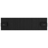 Headboard with Cabinet 3 pcs Black Oak Engineered Wood 3416189