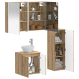 Bathroom Furniture Set 4 pcs Artisan Oak 3407430