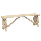 Garden Dining Set Natural wood Solid fir wood Medium Durable 3207137