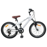 Mountain Bike 24 Inches 6-Speed for 8-12 Years Old White 42009741