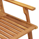 Relax Bench Brown Solid Acacia Wood 367818