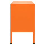 336228 TV Cabinet Orange 105x35x50 cm Steel