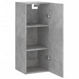 Wall Mounted Cabinet Concrete Grey 34.5x34x90 cm Engineered Wood 834998