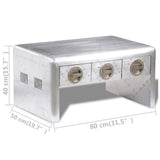 Aviator Coffee Table 3 Drawers Vintage Aircraft Airman Style 242119
