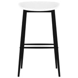 5 Piece Bar Set Black and White 3057382