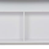 Bar Table with 2 Table Tops White 130x40x120 cm 280217