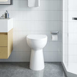 Rimless Toilet 7 cm Extra Height Soft Close Ceramic White 145779