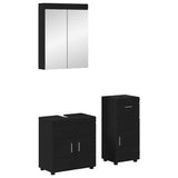 Bathroom Furniture Set TULUM 3 pcs Black 60 x 34 x 63 cm 3398025