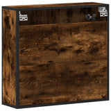 Bathroom Mirror Cabinet Smoked Oak 65x20x60 cm Engineered Wood 849256