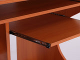 Multi-Storage Compact Work Desk, with Wheels - Cherry Wood Colour T3398P343495