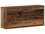 Wall-Mounted Shoe Cabinet UTRECHT 71 x 17 x 43 cm Old Wood 897733