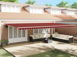 Retractable Awning Orange and Brown 600 x 300 cm 3331589