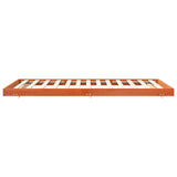 Bed Frame Wax Brown 90 x 200 cm Solid Pine Wood 864058