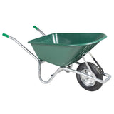 Wheelbarrow Green 90 L 150 kg Galvanised Steel and Plastic 4013466