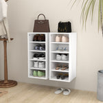 ZNTS Shoe Cabinets 2 pcs White 31.5x35x70 cm Engineered Wood 808982
