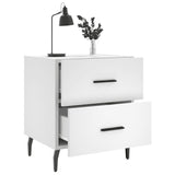 Bedside Cabinet White 40x35x47.5 cm Engineered Wood 827340